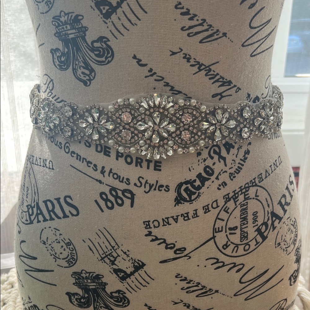 Elegant Crystal Embellished Belt